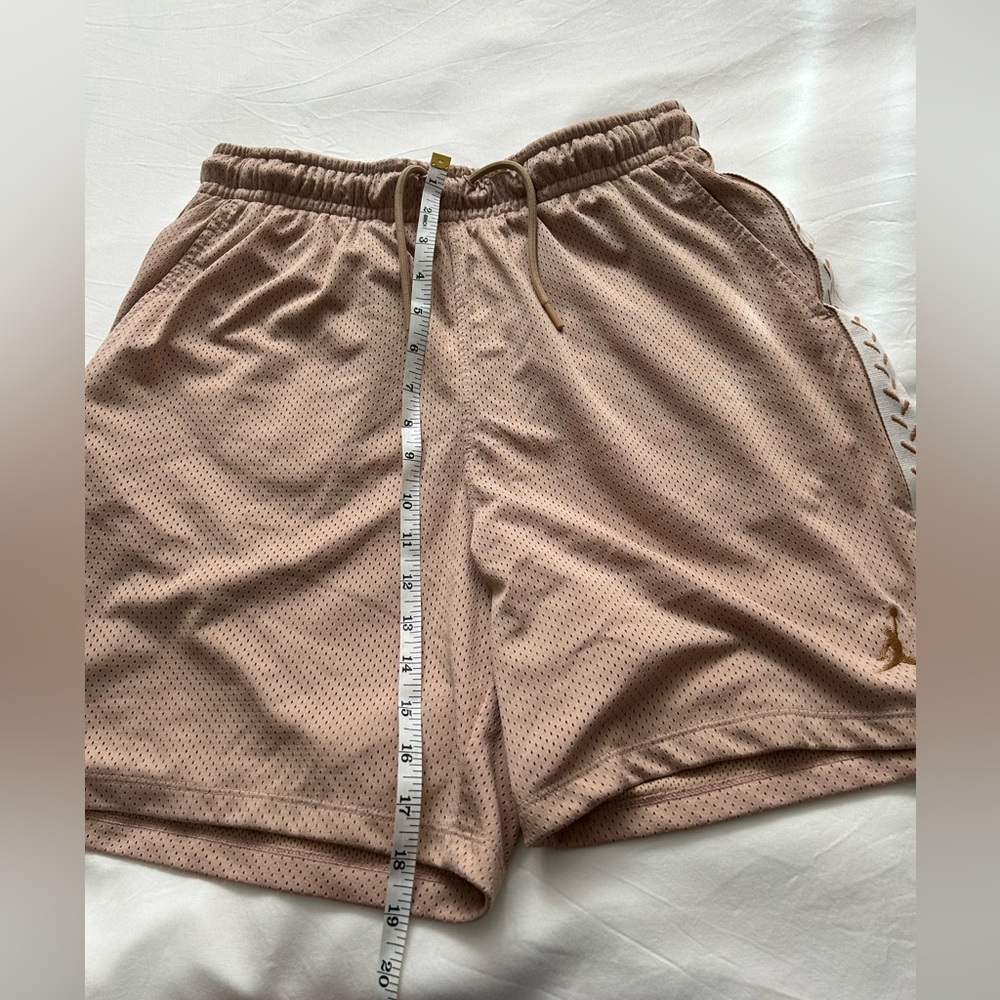 Air Jordan Men's Beige Mesh Athletic Shorts